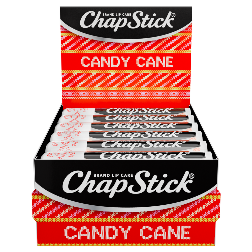 ChapStick Candy Cane Lip Balm, 12-count Refill Pack
