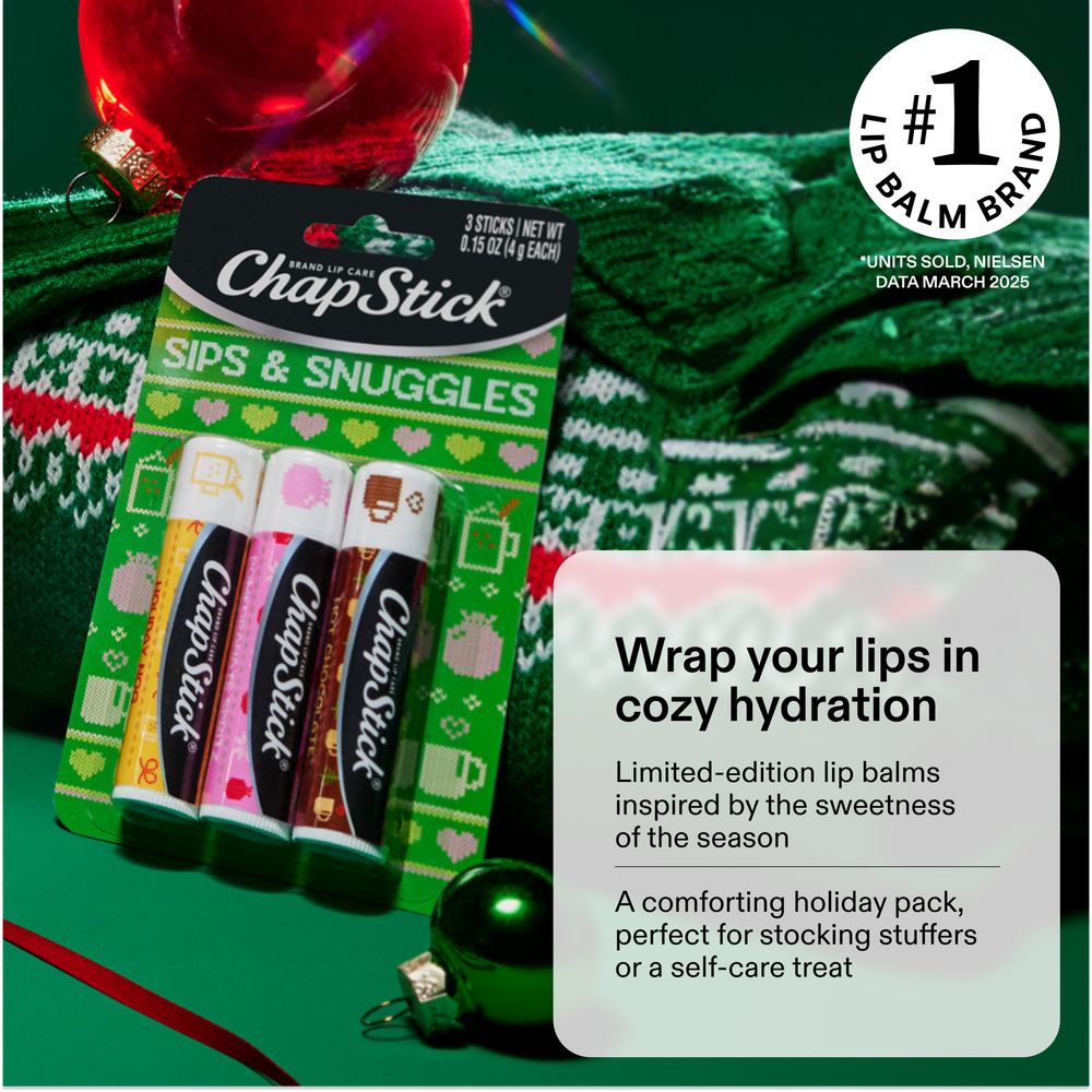
                  
                    ChapStick Sips & Snuggles Lip Balm Holiday Gift Set, 3 Pack Variety
                  
                