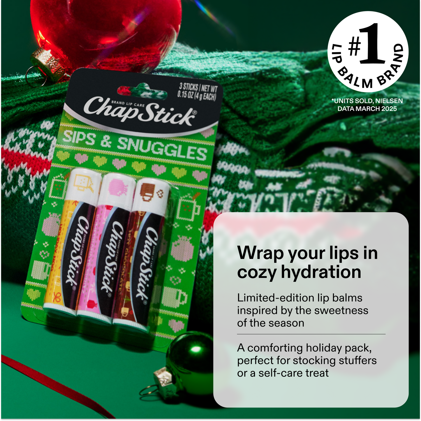 
                  
                    ChapStick Sips & Snuggles Lip Balm Holiday Gift Set, 3 Pack Variety
                  
                
