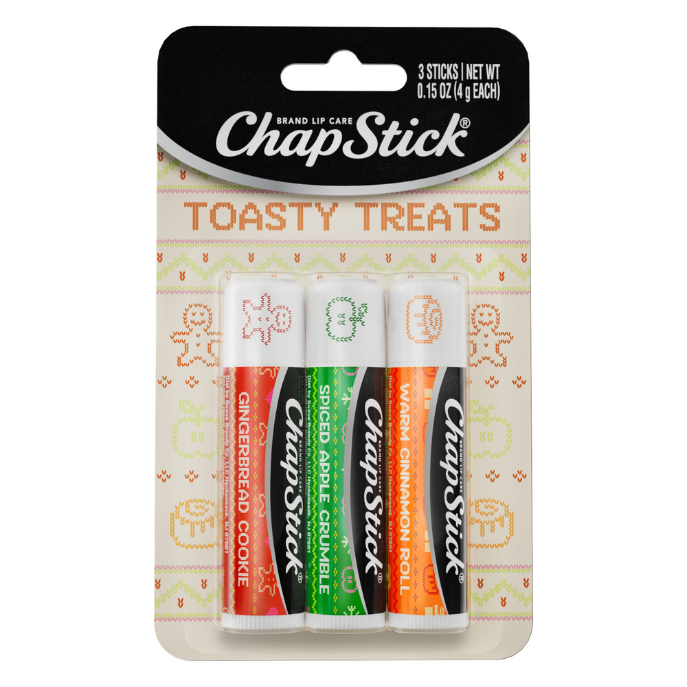 ChapStick Toasty Treats Lip Balm Holiday Gift Set, 3 Pack Variety