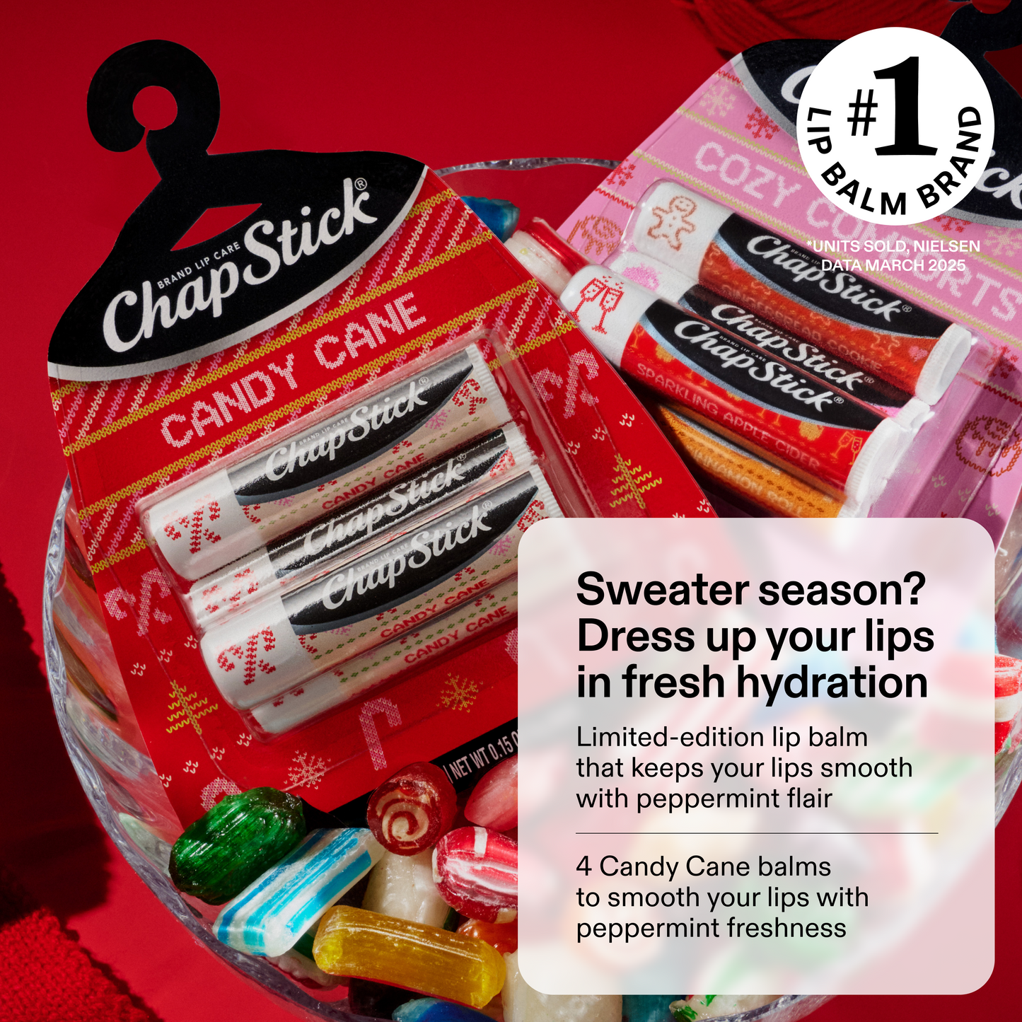 
                  
                    ChapStick Candy Cane Lip Balm, 4 Pack
                  
                