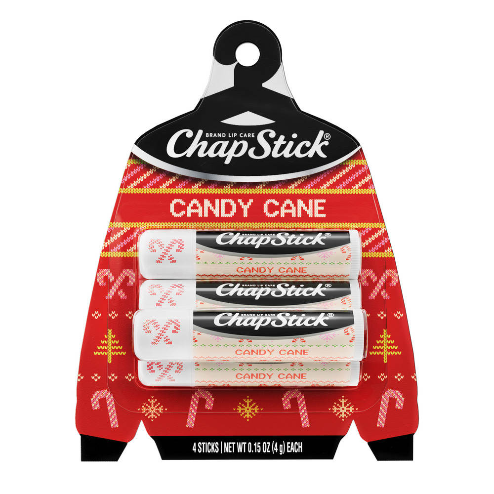 ChapStick Candy Cane Lip Balm, 4 Pack