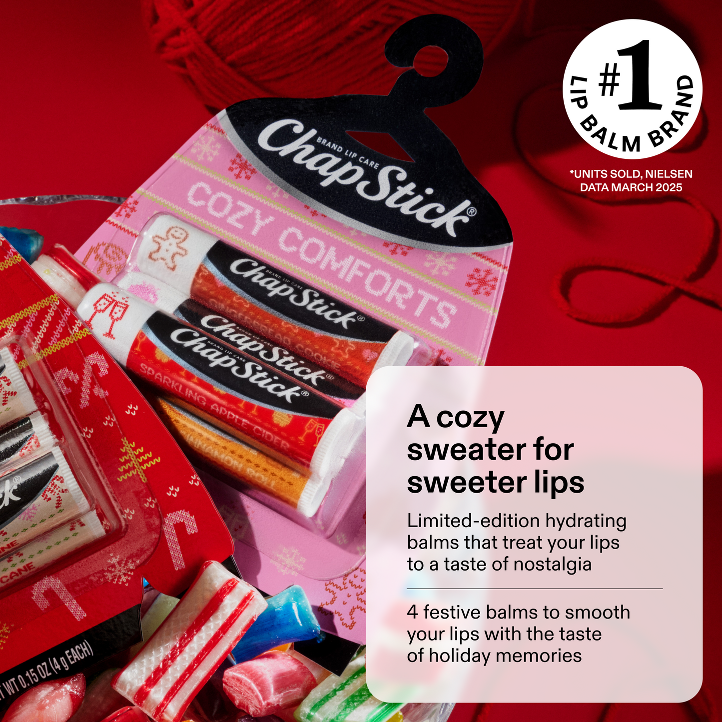 
                  
                    ChapStick Cozy Comforts Lip Balm Holiday Gift Set, 4 Pack Variety
                  
                
