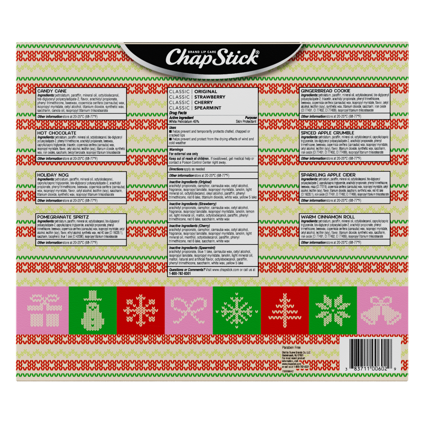 
                  
                    ChapStick Limited Edition 12 Days Advent Calendar Lip Balm Holiday Gift Set, (12 Sticks)
                  
                