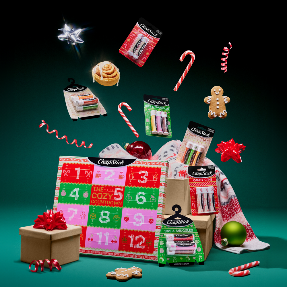 ChapStick Limited Edition 12 Days Advent Calendar Lip Balm Holiday ChapStick Limited Edition 12 Days Advent Calendar Lip Balm Holiday