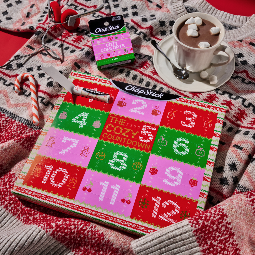 ChapStick Limited Edition 12 Days Advent Calendar Lip Balm Holiday