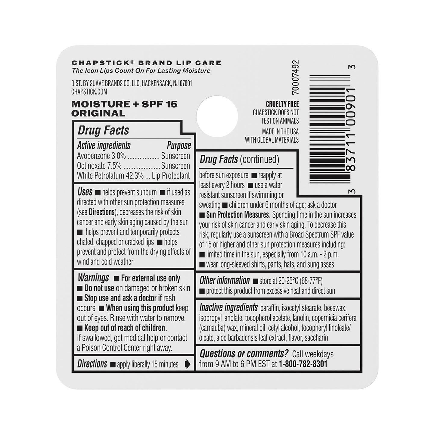 
                  
                    ChapStick Lip Moisture Lip Balm
                  
                