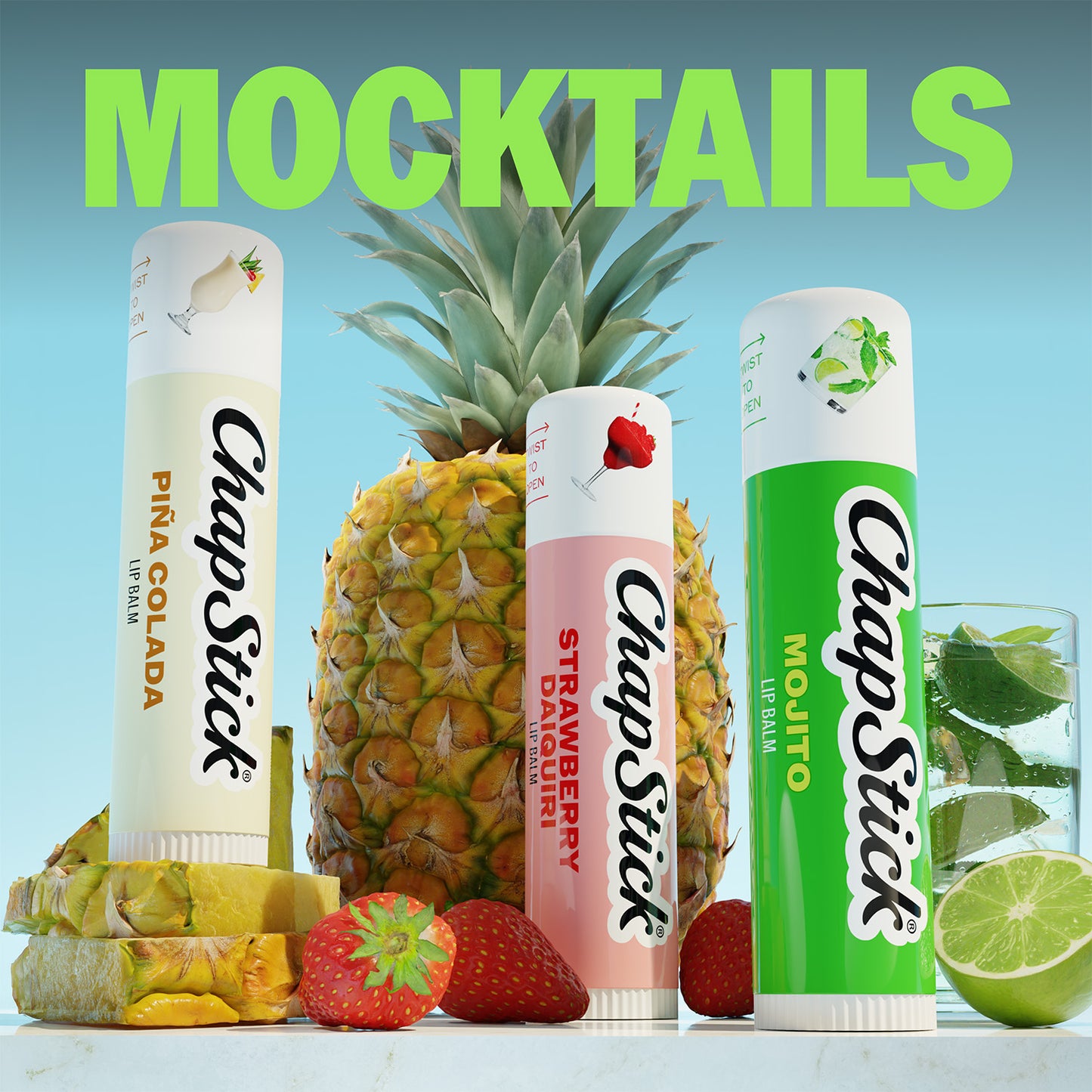 ChapStick Mocktails Collection 3 Pack Lip Balm