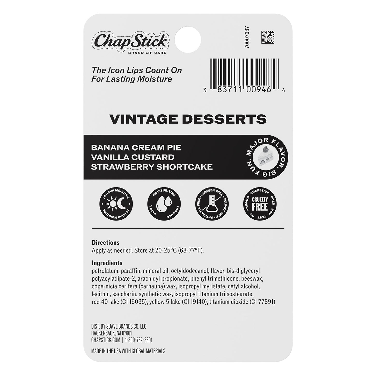 
                  
                    ChapStick Vintage Desserts 3 Pack Lip Balm
                  
                