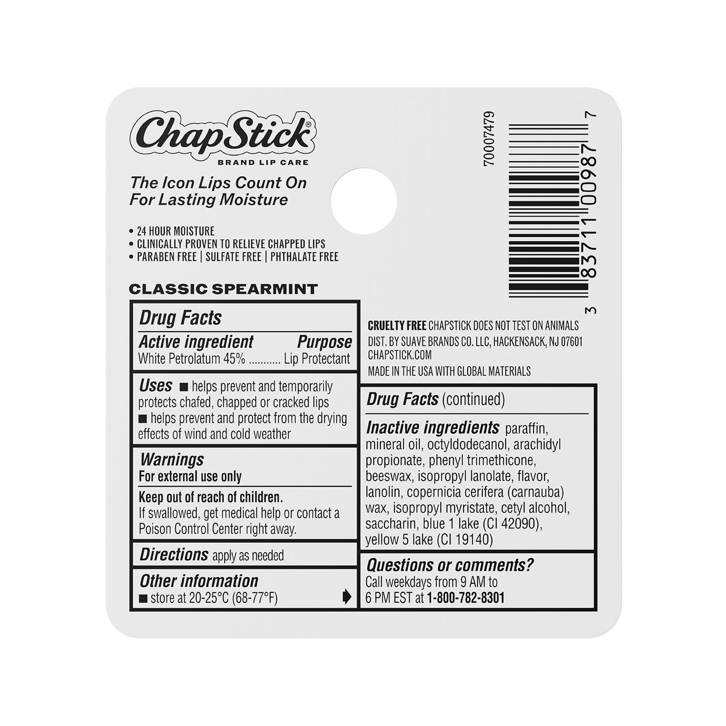 
                  
                    ChapStick Classic Spearmint Lip Balm
                  
                