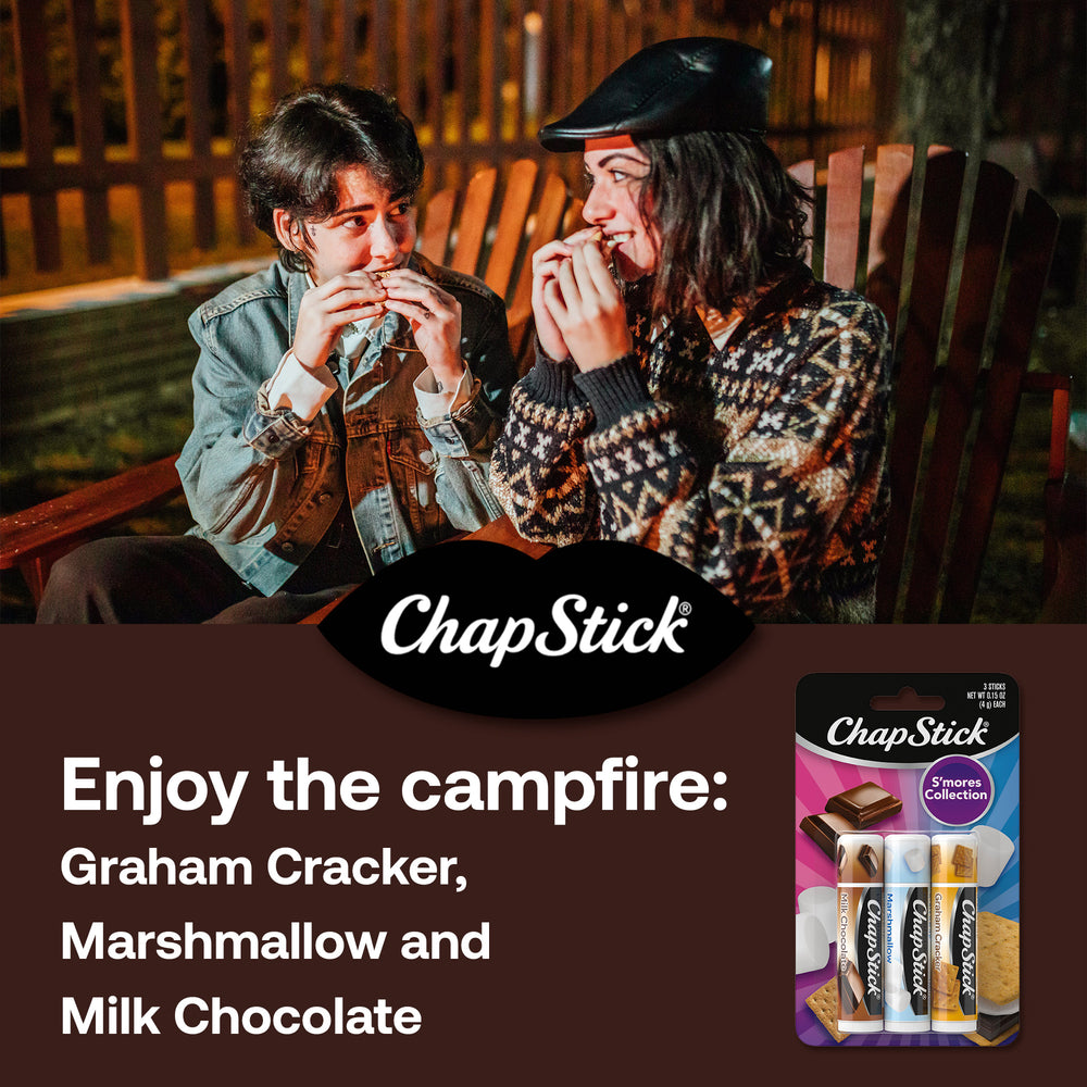 
                  
                    ChapStick S'mores 3ct: Milk Chocolate, Marshmallow, Graham Cracker
                  
                