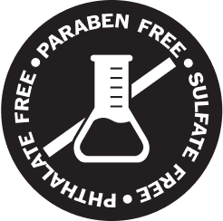 Paraben free, sulfate free, phthalate free